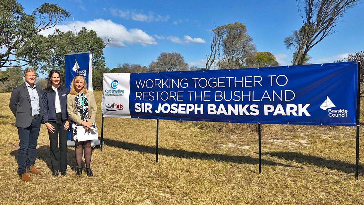 Habitat remediation works at Sir Joseph Banks Park, Botany