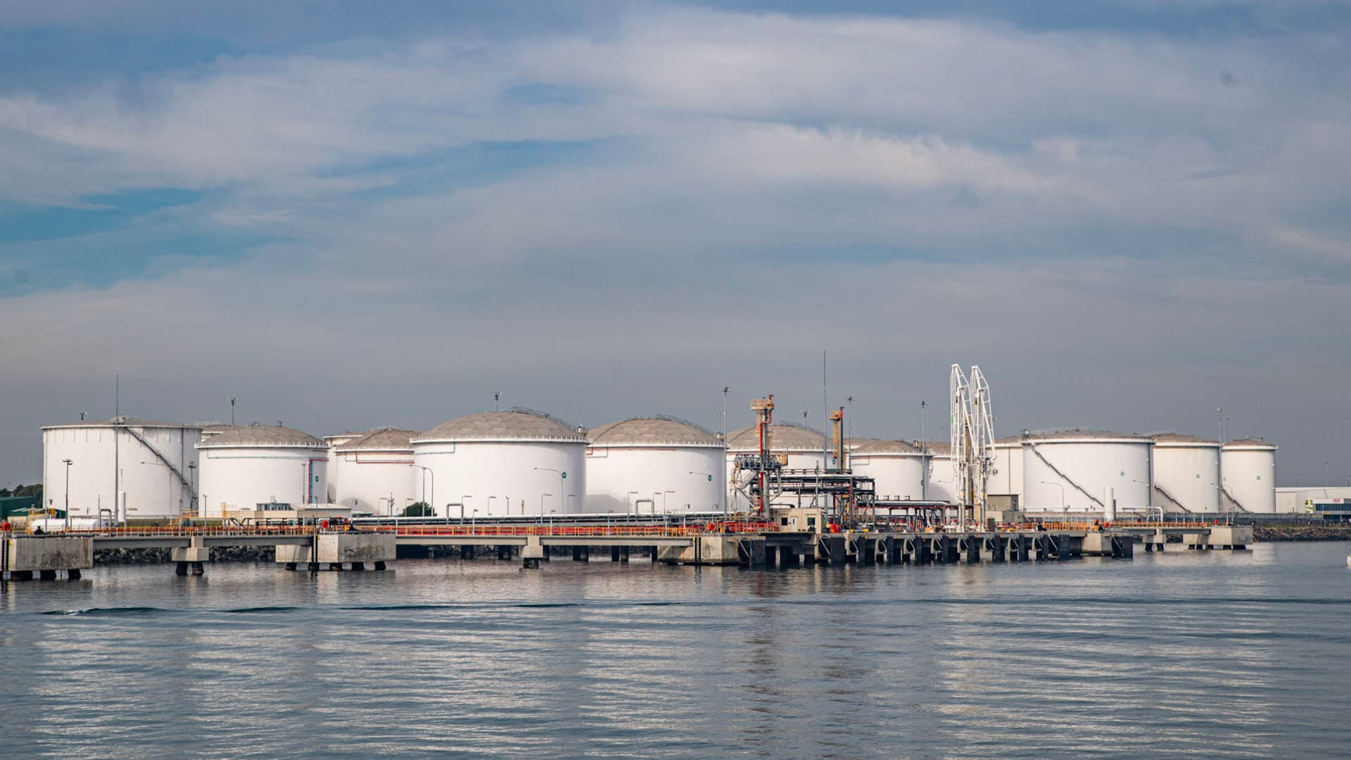 Operating control of bulk liquids and common user berths