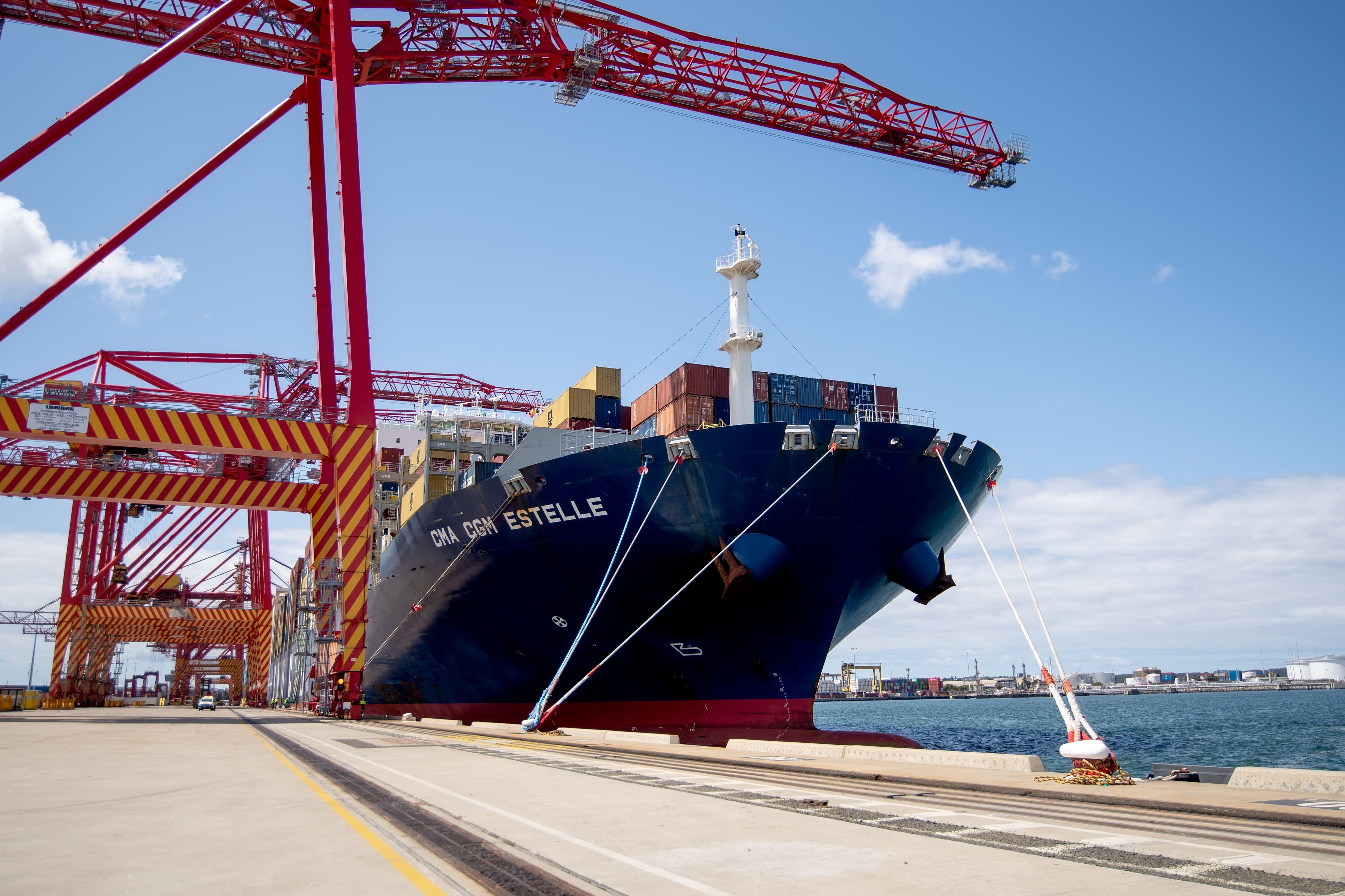 Cargo Ship Estelle docked at Patrick Terminals