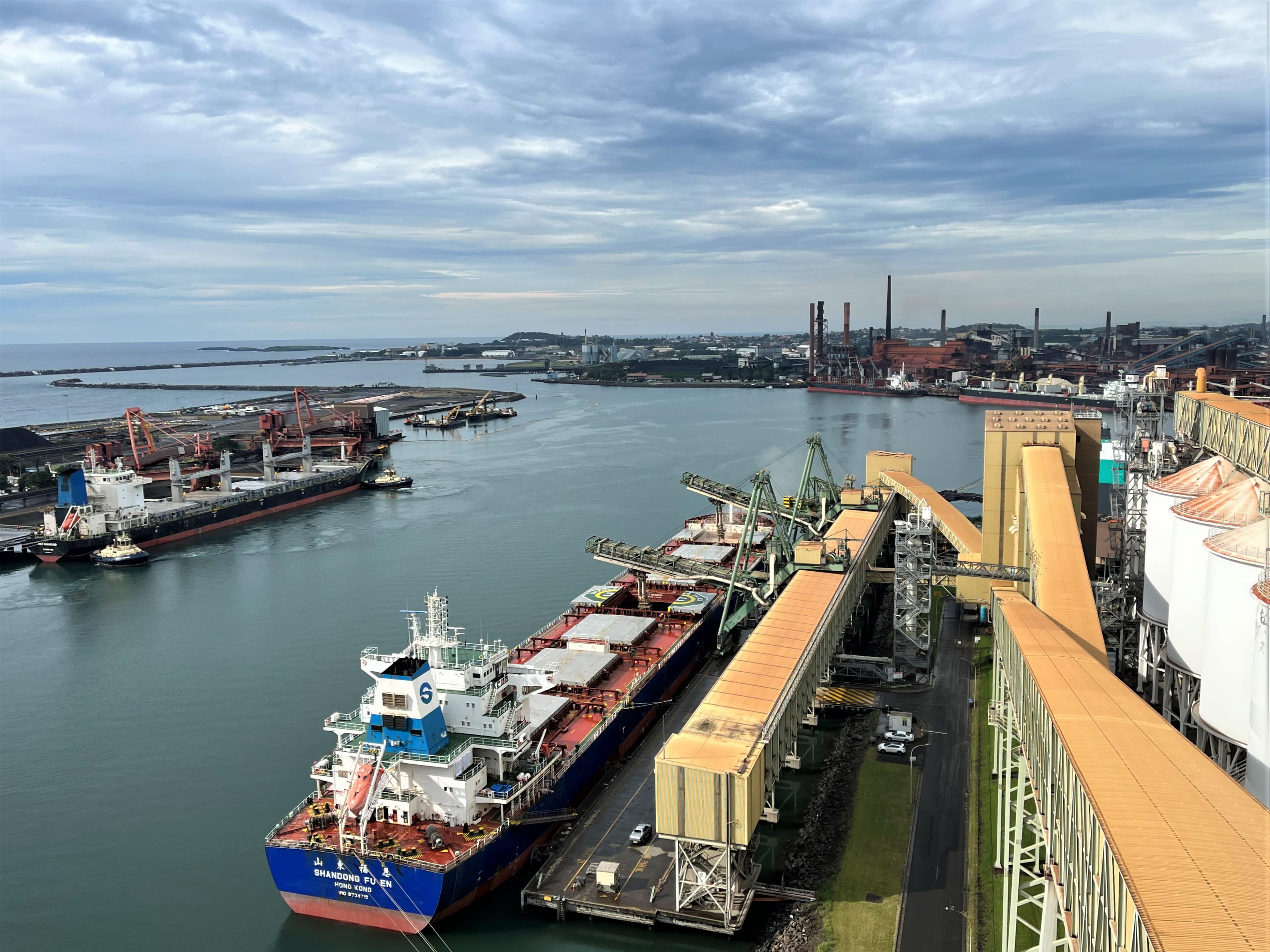 GrainCorp vessel at Port Kembla 