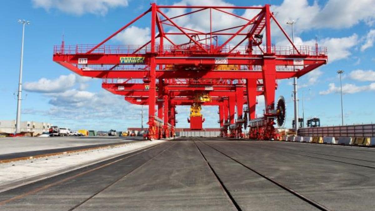 On-dock rail at Port Botany