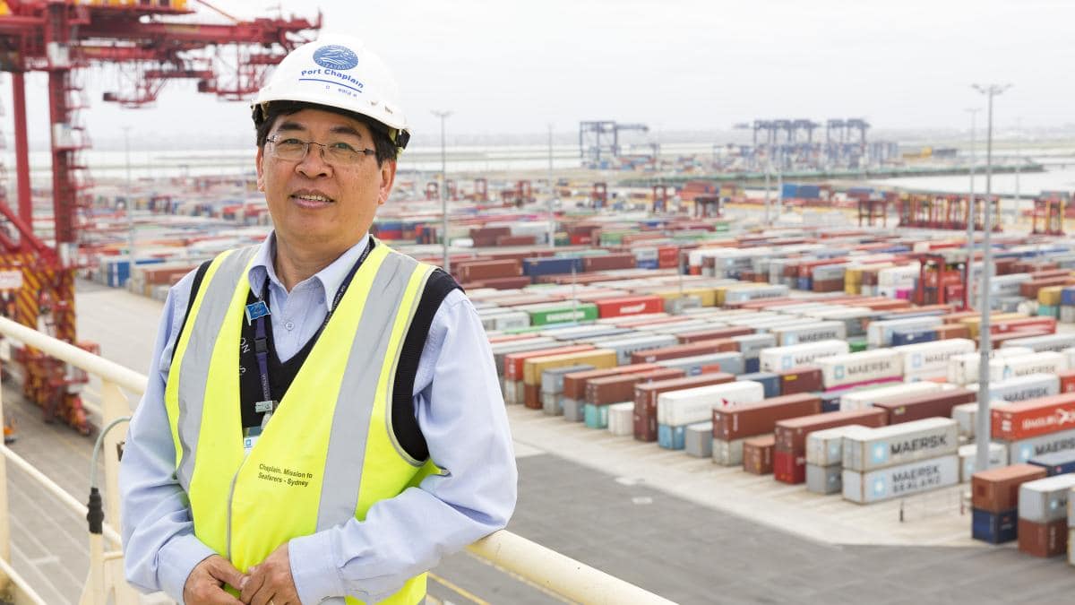 Reverend Tay at Port Botany 