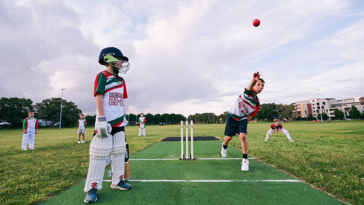 Junior cricketers at Booralee Park 