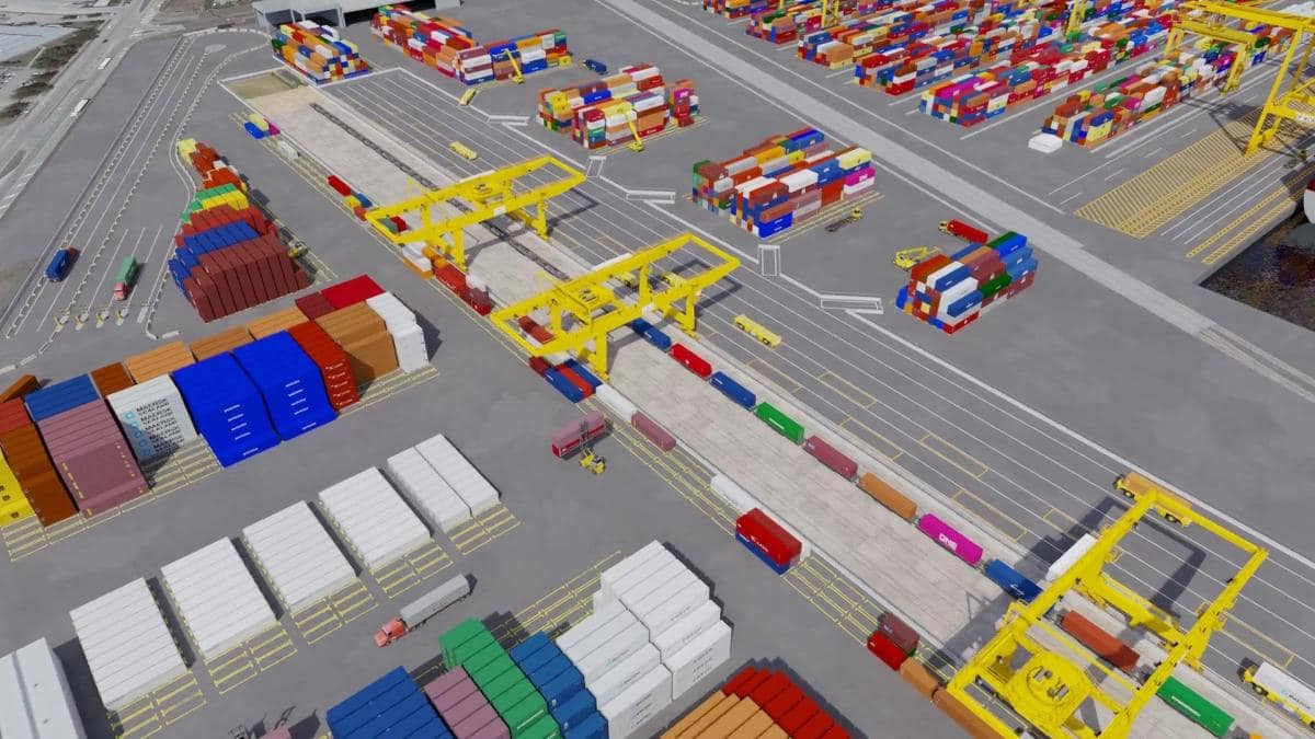 Artist's Impression DP World New Rail Terminal